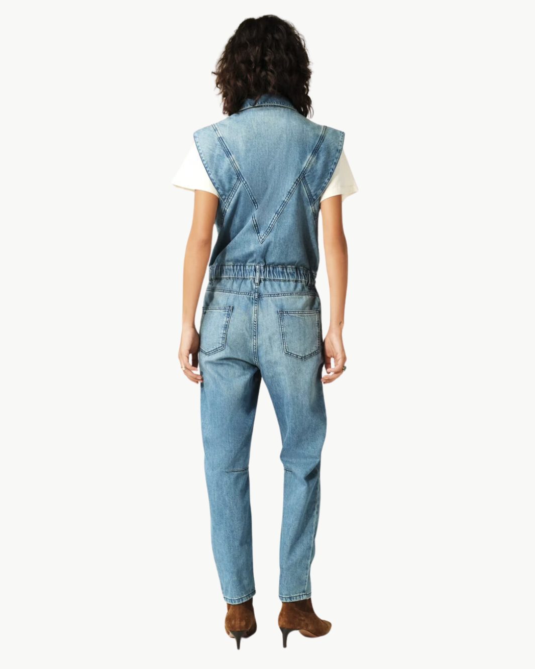 FIGO JUMPSUIT IN LIGHT USED BLUE