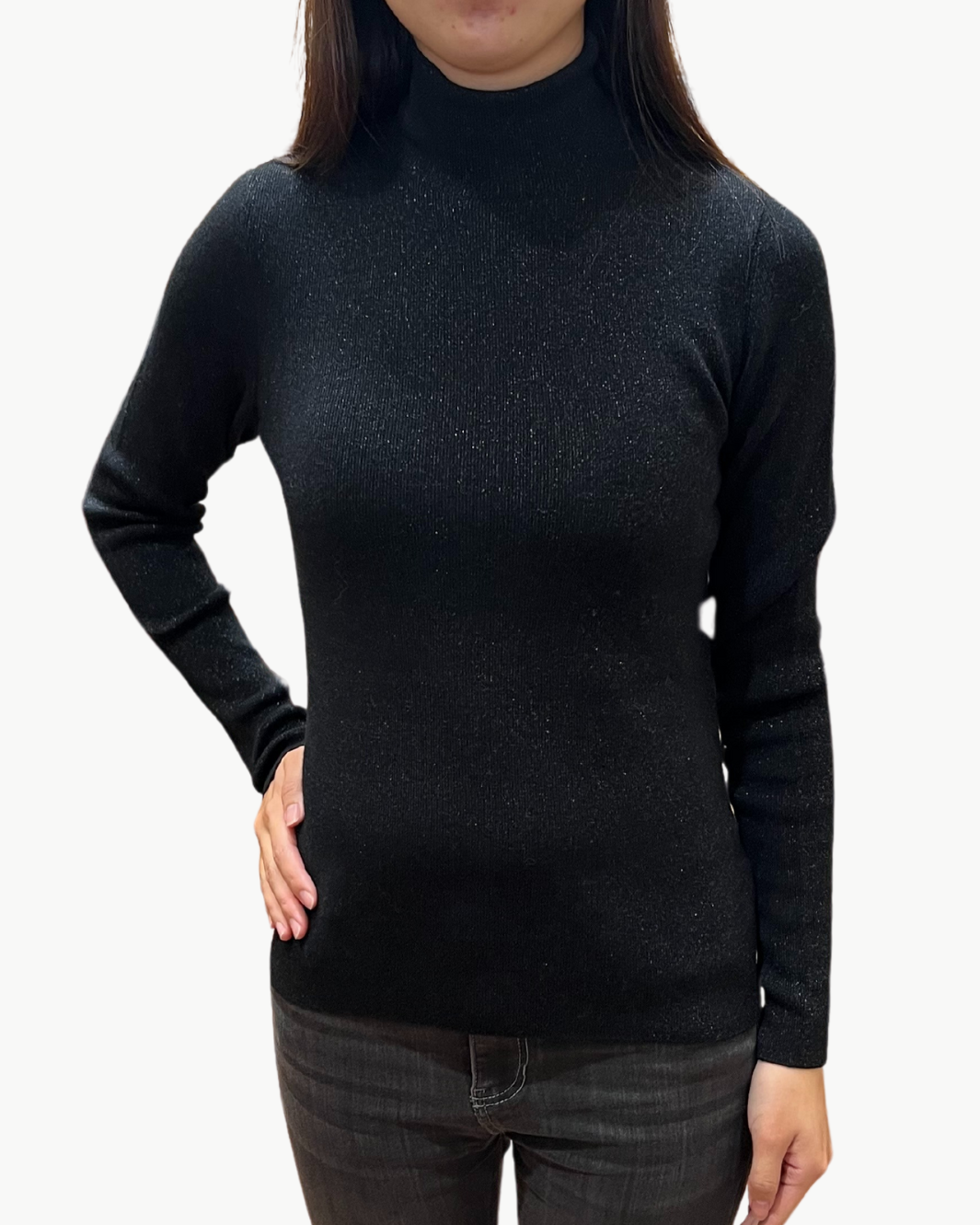 MYURE WOMAN KNIT PULLOVER IN BLACK