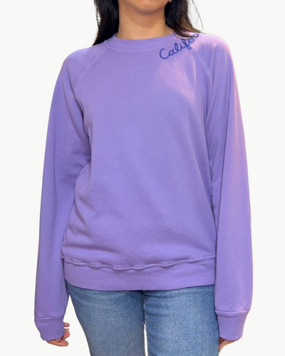 CALIFORNIA CREW SWEATSHIRT IN LILAC