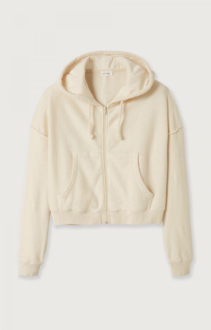 WOMEN'S HOODIE BOBYPARK IN ECRU