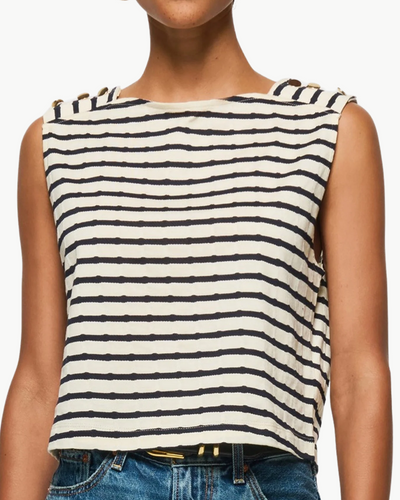 BETTINA TANK IN NIGHT SKY STRIPE