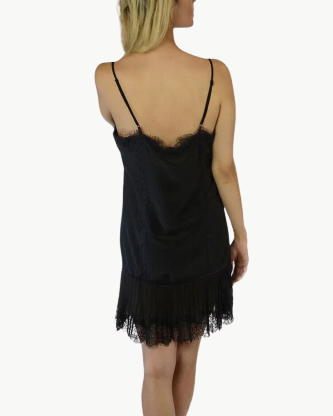 DRESS PLEATED PANEL IN BLACK