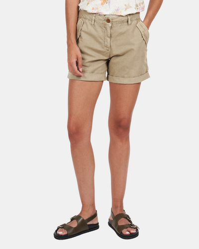 SAMI WOVEN SHORT IN STRAW - Romi Boutique