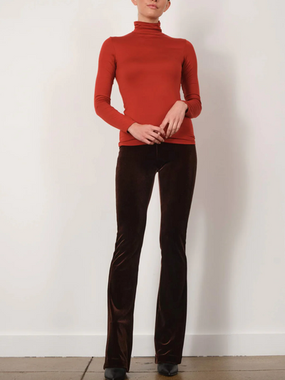 BELLINI VELVET PANT IN BROWN