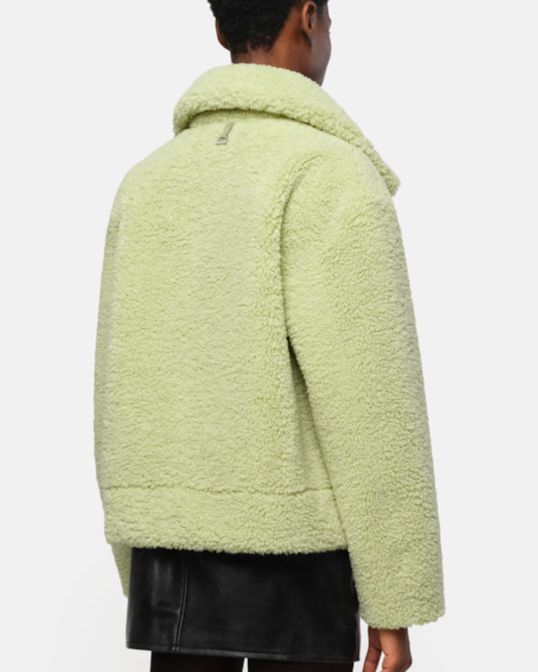 CHARLIE REVERSIBLE SHORT COAT IN PISTACHIO