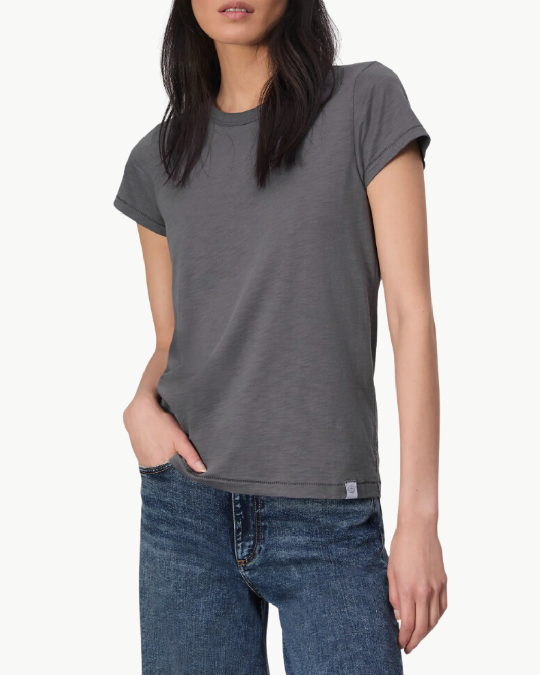 THE SLUB TEE IN WASHED SLATE