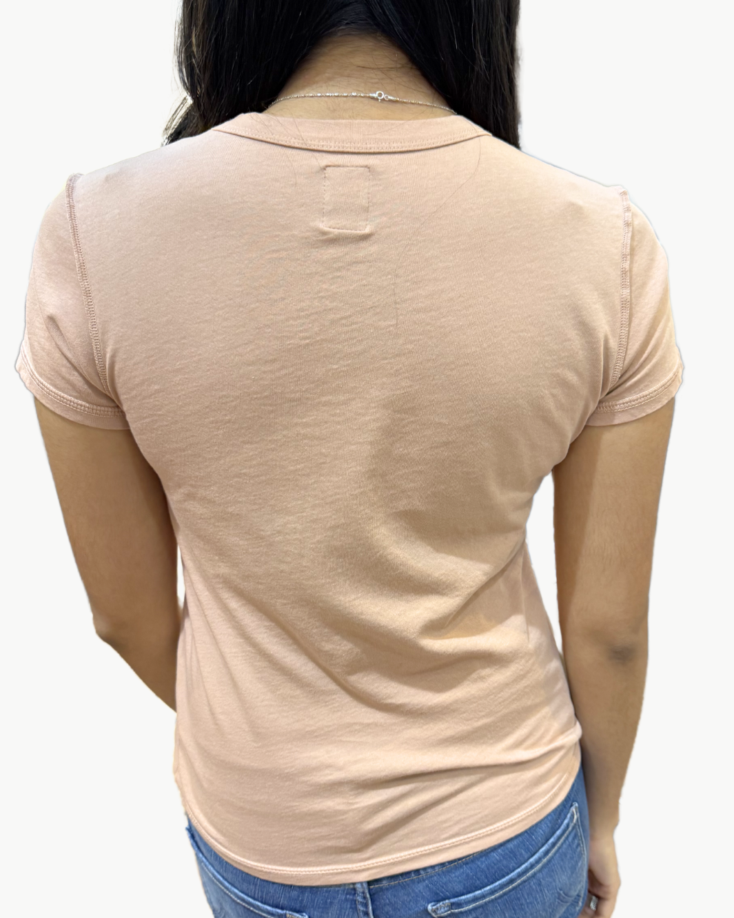 ALESSI SHRUNKEN CREW T IN BLUSH