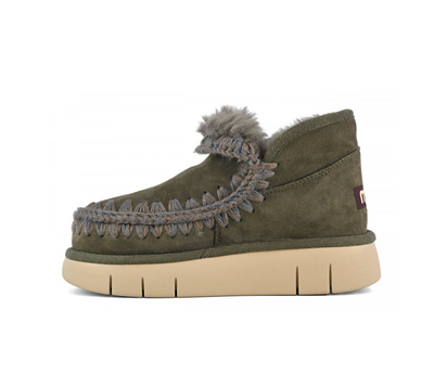 ESKIMO BOUNCE SNEAKER IN BLACK OLIVE