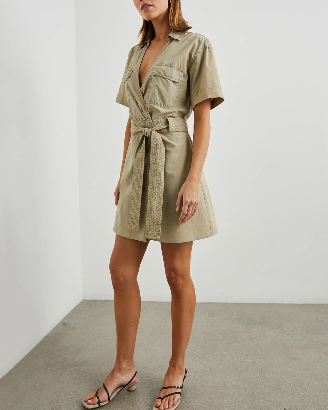 NATALIE DRESS IN OLIVE