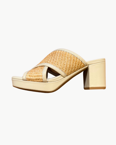 MADYSON IN RAFFIA BONE NAPPA