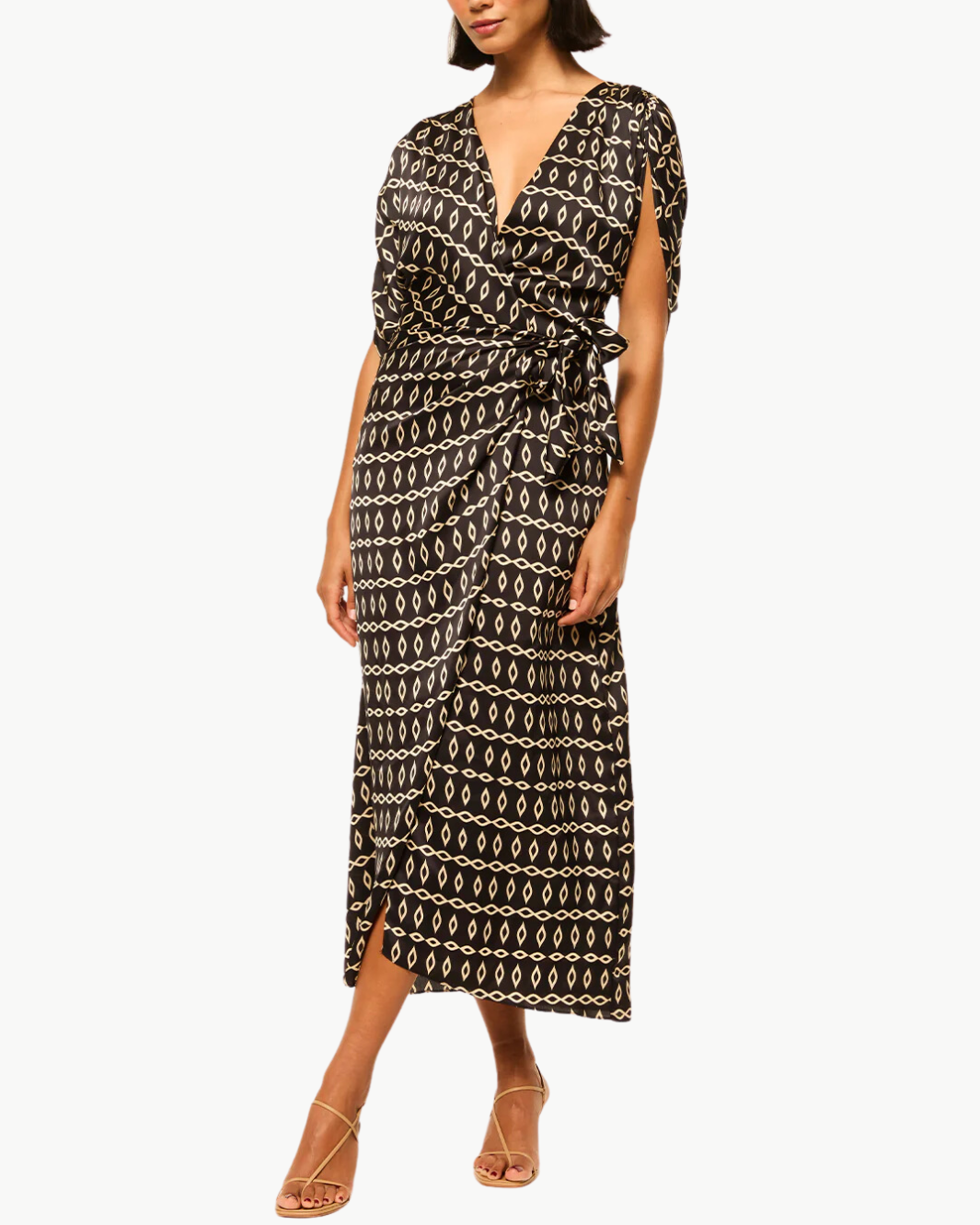 FRANCESCA DRESS IN GO WEST GEO MIX