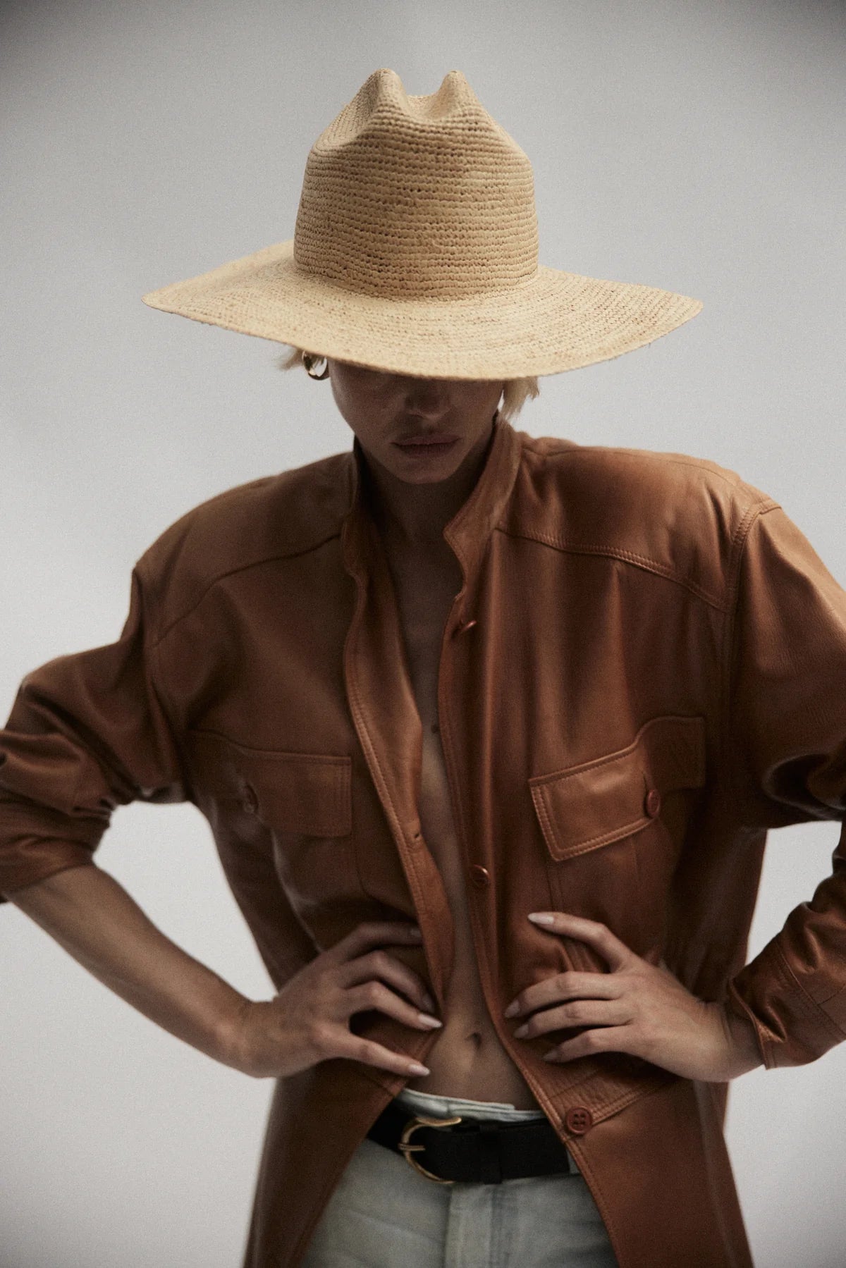 CHANDLER HAT IN NATURAL - Romi Boutique