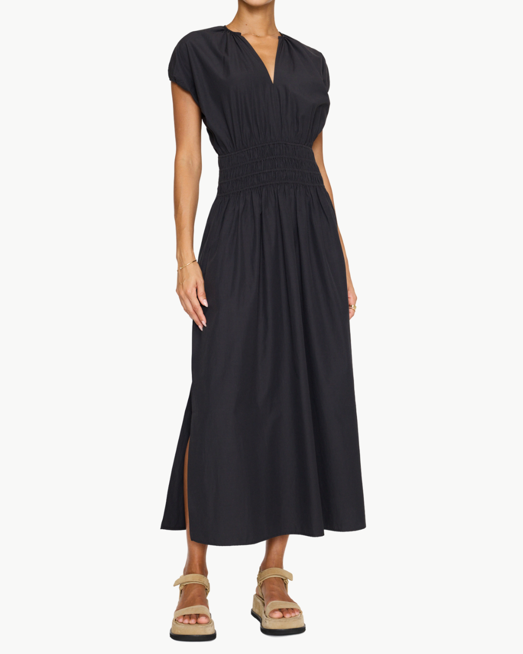 MINA DRESS IN WASHED BLACK