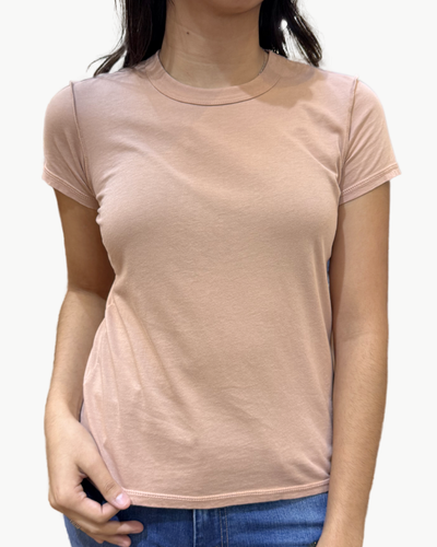 ALESSI SHRUNKEN CREW T IN BLUSH