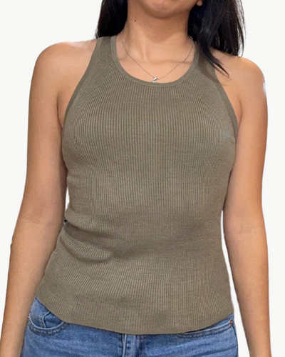 LOTTIE TANK IN MILITARY GREEN