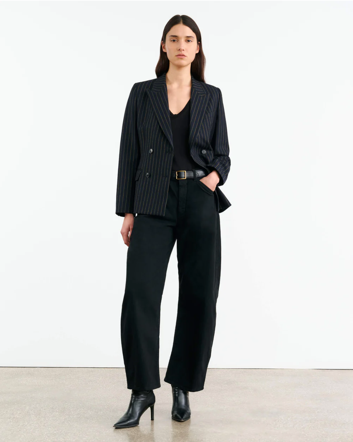 TRIBECA PANT IN JET BLACK