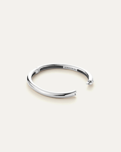 GIA BANGLE IN RHODIUM