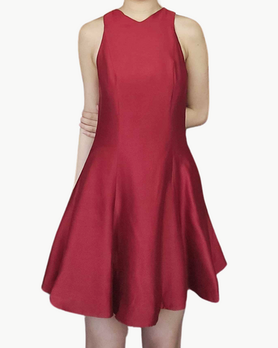 MINI HEIKE DRESS IN ROUGE