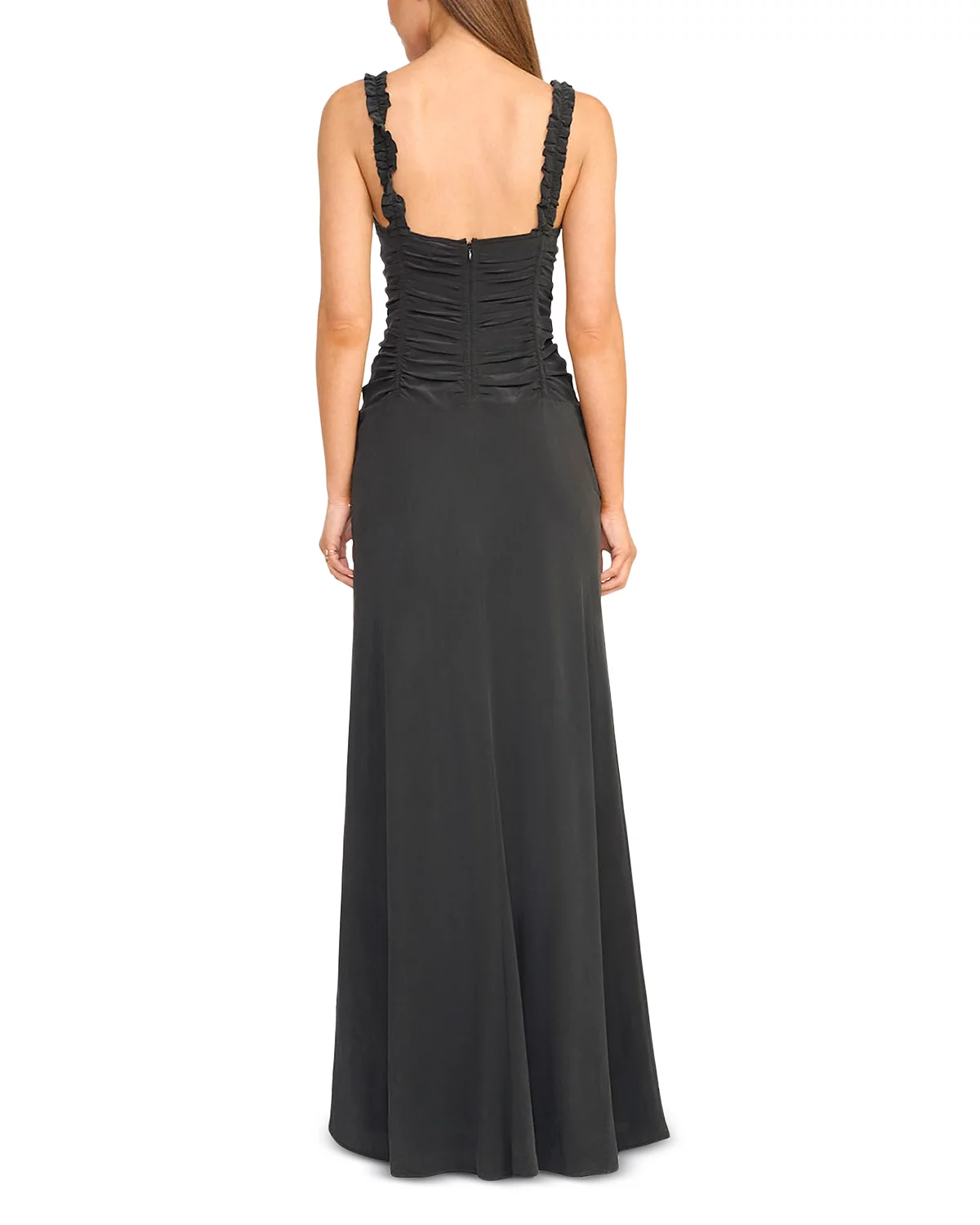 NIC SILK MAXI DRESS IN BLACK