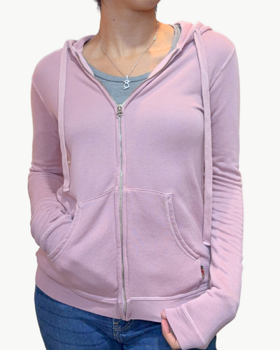 SUPERFLUFF LUX ZIP HOODIE IN BALLERINA