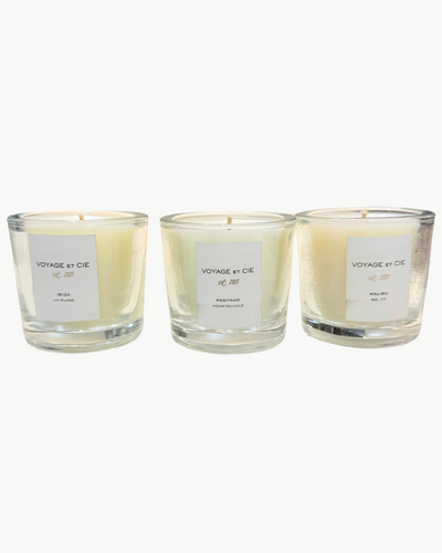 CANDLE VOTIVE SET IN SUMMER 3 SCENTS