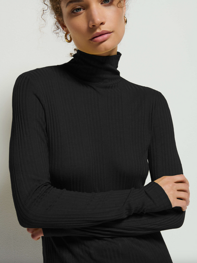 RENEE TURTLENECK IN JET BLACK