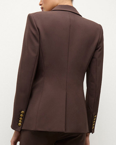 ORLANE DICKEY JACKET IN DARK CHOCOLATE