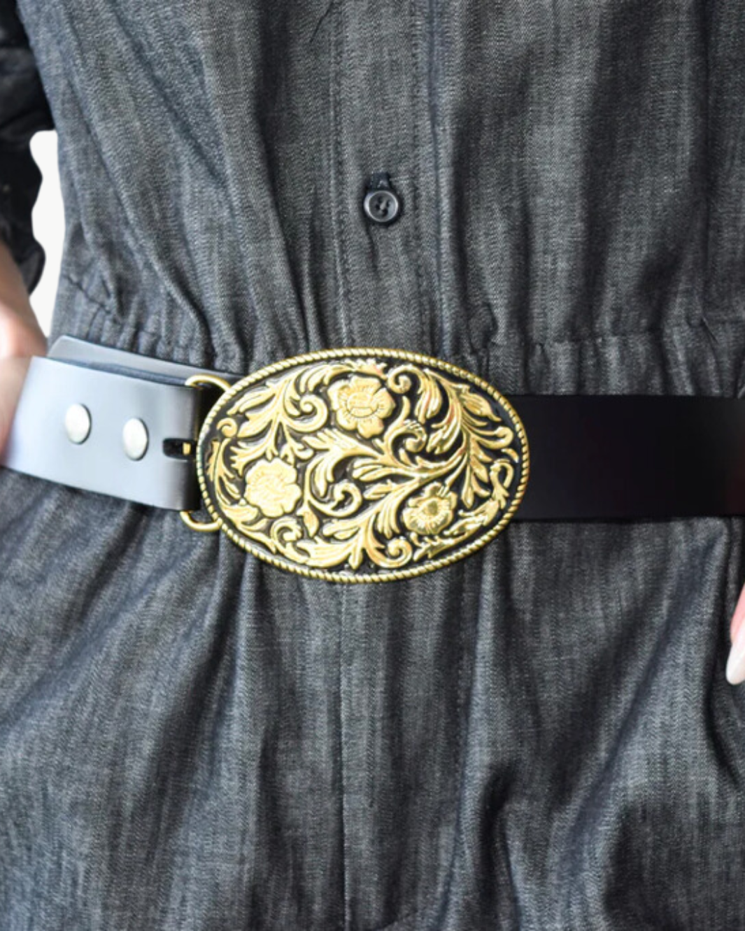 WESTERN BELT IN BLACK