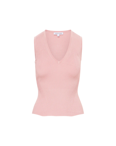 SID SLEEVELESS PULLOVER IN PINK CLAY