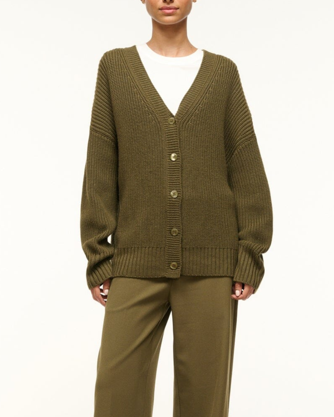 MATILDA CARDIGAN IN SERGEANT GREEN