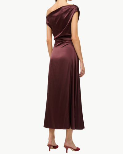 PHARE DRESS IN MERLOT