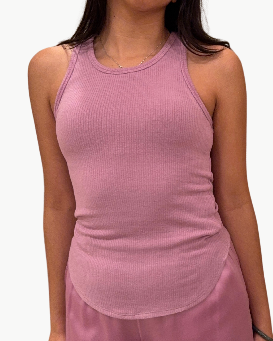 JAMEELA RACERBACK TANK IN ORCHID