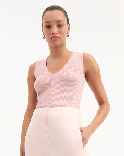 SID SLEEVELESS PULLOVER IN PINK CLAY