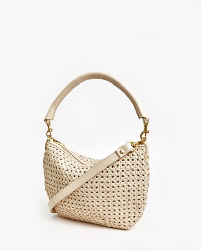 PETIT MOYEN MESSENGER IN CREAM RATTAN