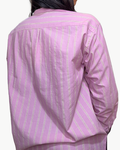 CRISTAL WOVEN SHIRT IN PINK