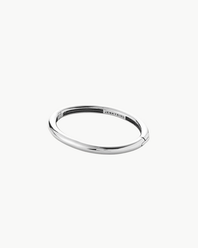 GIA BANGLE IN RHODIUM