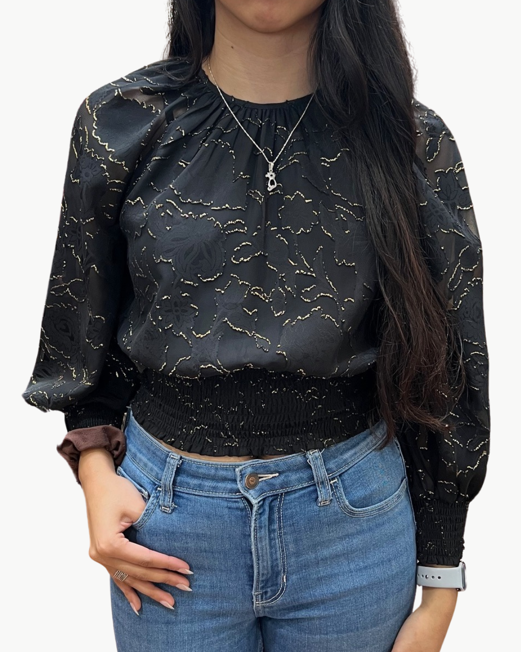 STACEY BLOUSE IN GILDED FLOWER