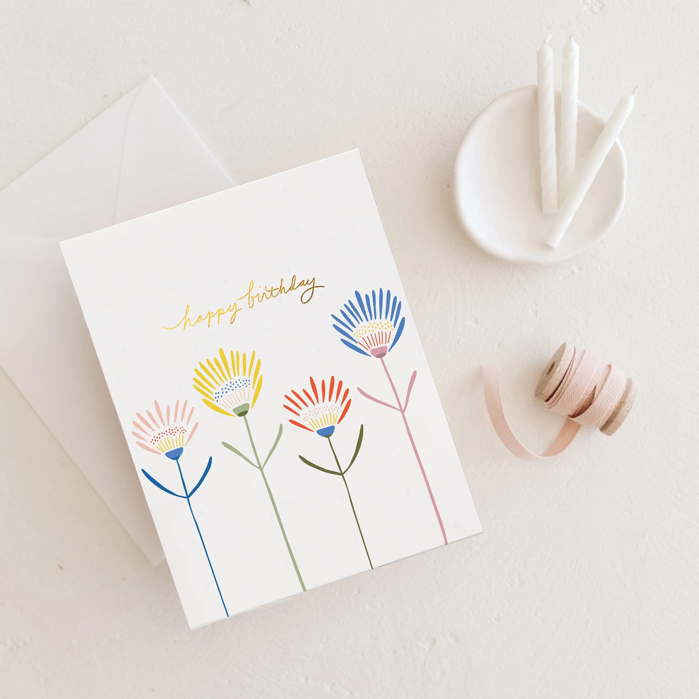 BIRTHDAY PERKY PETALS GREETING CARD