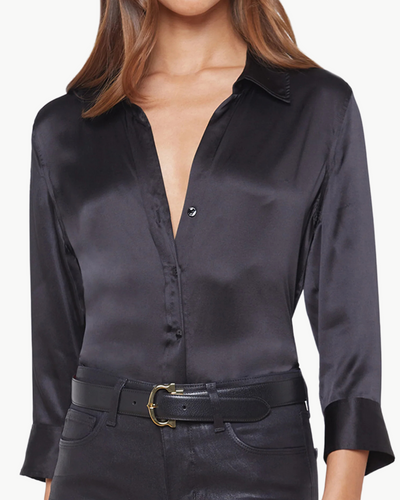 DANI 3/4 SLEEVE BLOUSE IN BLACK