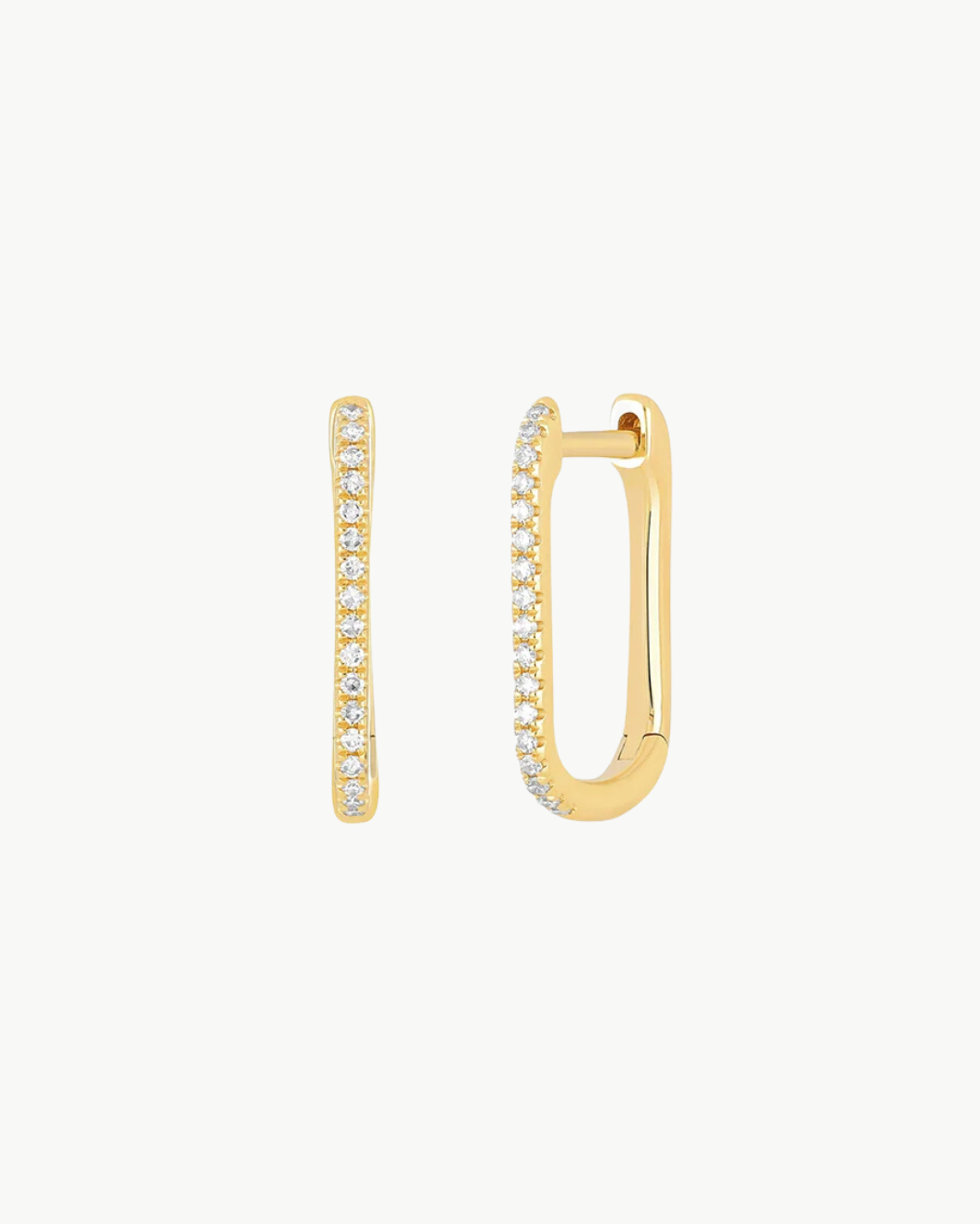 DIAMOND LOLA HOOP EARRINGS IN 14K YELLOW GOLD