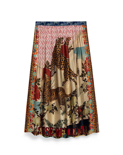 VANESSA PRINTED MIDI SKIRT IN ORIENTAL