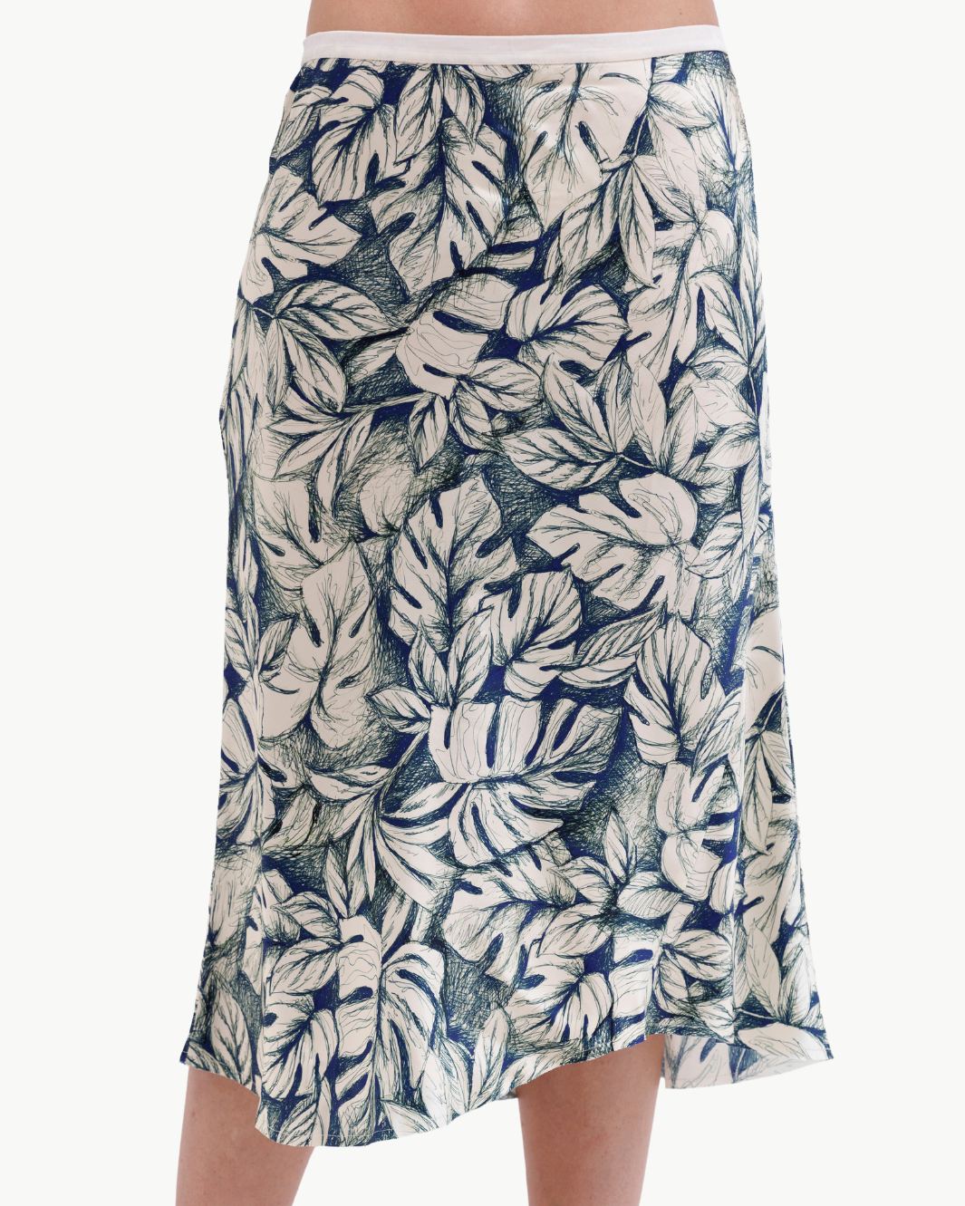 GO LUX BIAS SKIRT PRINT IN ETCHED PALM