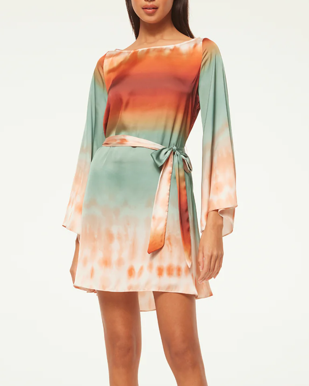 TWIGGY DRESS IN CARNELIAN OMBRE