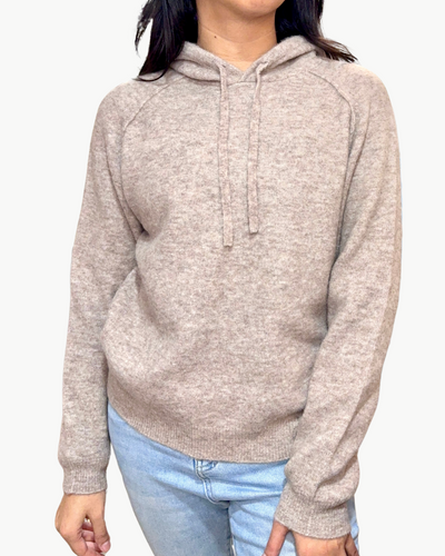 MACLE HOODY KNIT PULLOVER IN CLAY