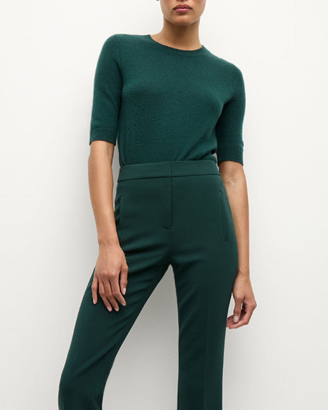 SHANA CASHMERE SWEATER IN PINE