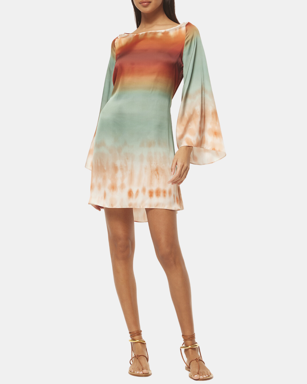 TWIGGY DRESS IN CARNELIAN OMBRE