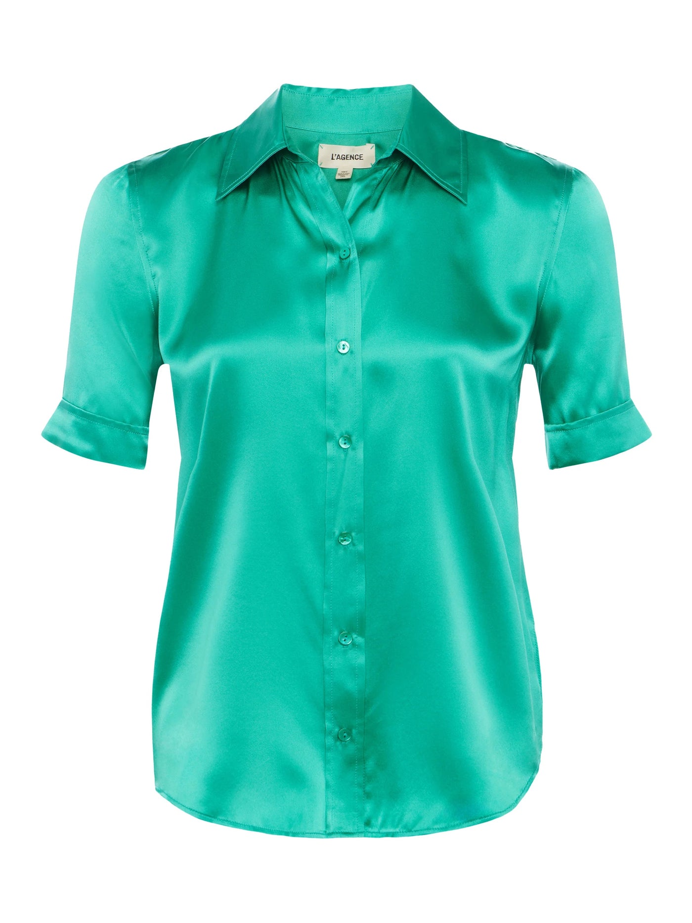 ELLAH SILK BLOUSE IN BRIGHT SEAFOAM