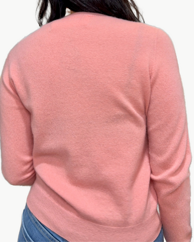 "XOXO" CASHMERE SWEATER IN PINK