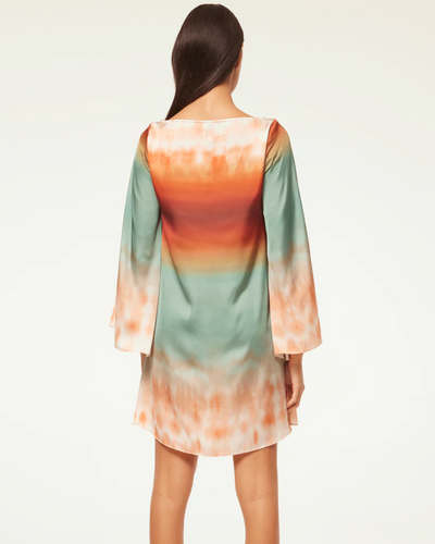 TWIGGY DRESS IN CARNELIAN OMBRE