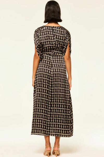 FRANCESCA DRESS IN GO WEST GEO MIX